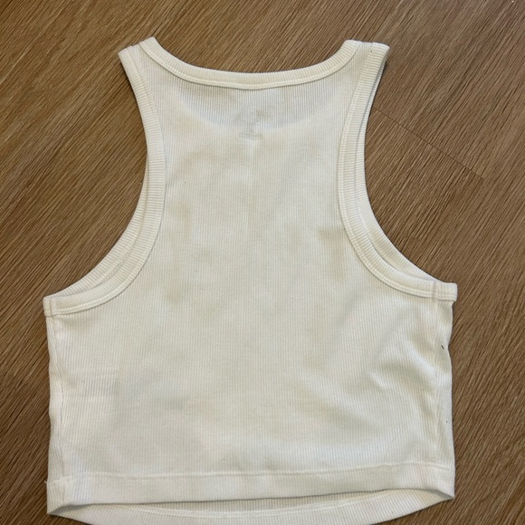 wild fable White Ribbed Cropped Tank - Picture 2 of 3